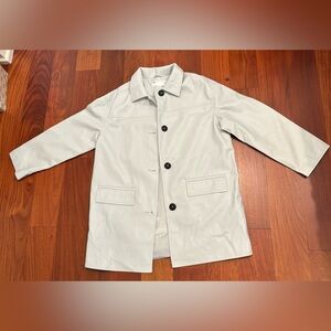 Ice colored leather jacket